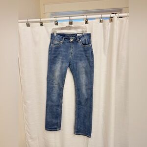 Women's Blue Boot Cut Jeans Ashley midrise Street waist 31 length 33